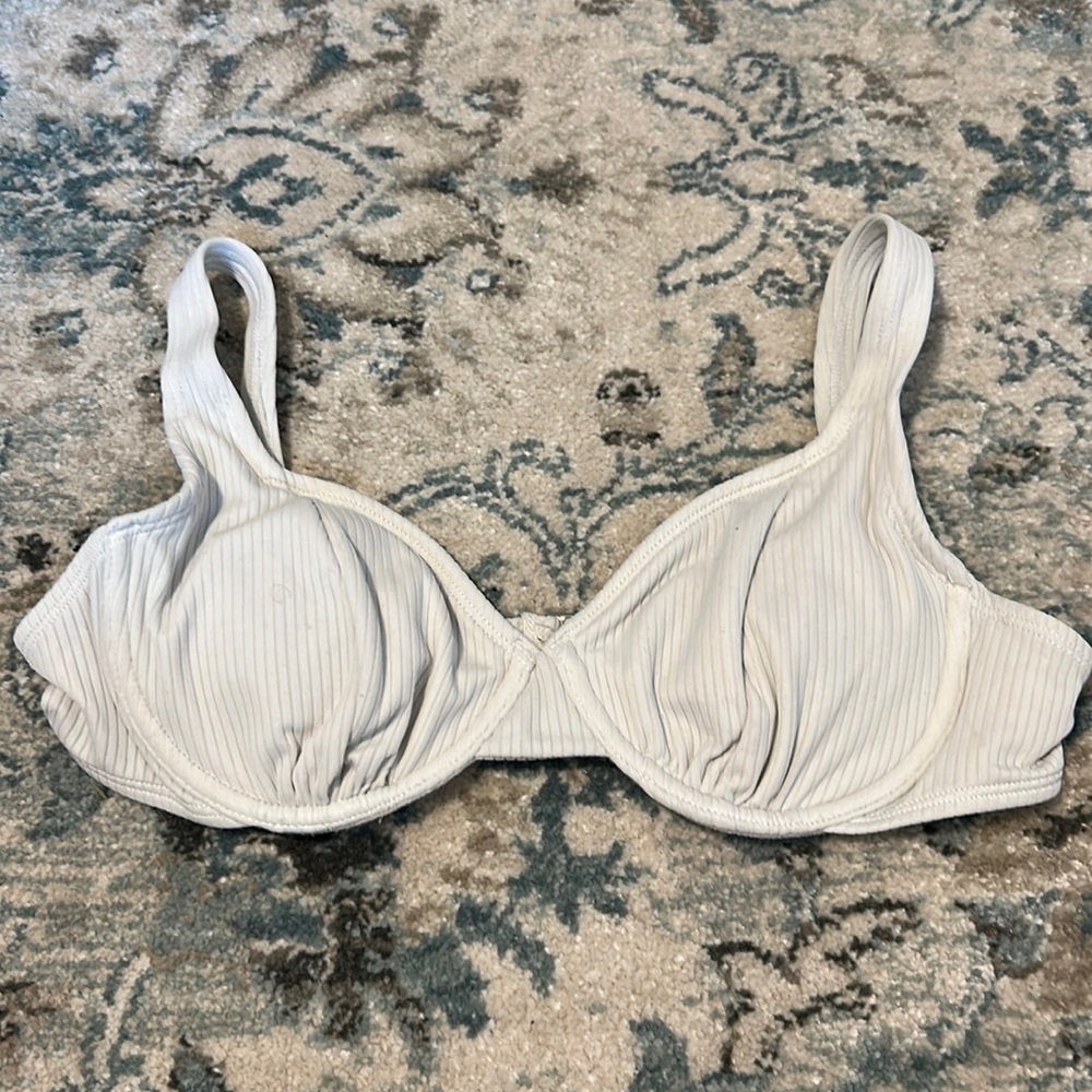 Xhilararion White Bikini Top